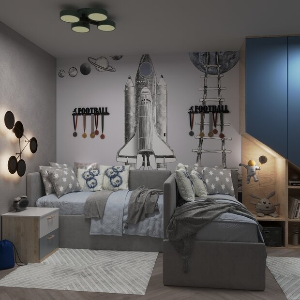Фото из портфолио Детская для двух мальчиков – фотографии дизайна интерьеров на INMYROOM