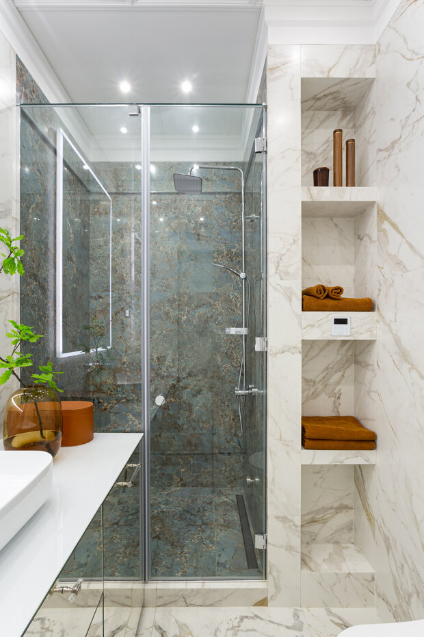 Фотография: Ванная в стиле Современный, Квартира, Проект дня, 2 комнаты, 60-90 метров, Олеся Решетникова – фото на INMYROOM