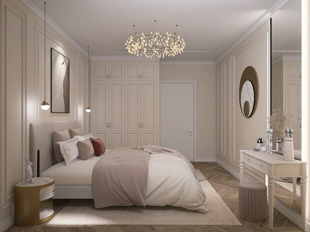 Фото из портфолио Спальня Неоклассика – фотографии дизайна интерьеров на INMYROOM