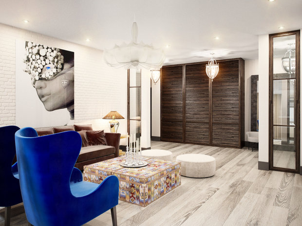 Фотография: Гостиная в стиле Эклектика – фото на INMYROOM