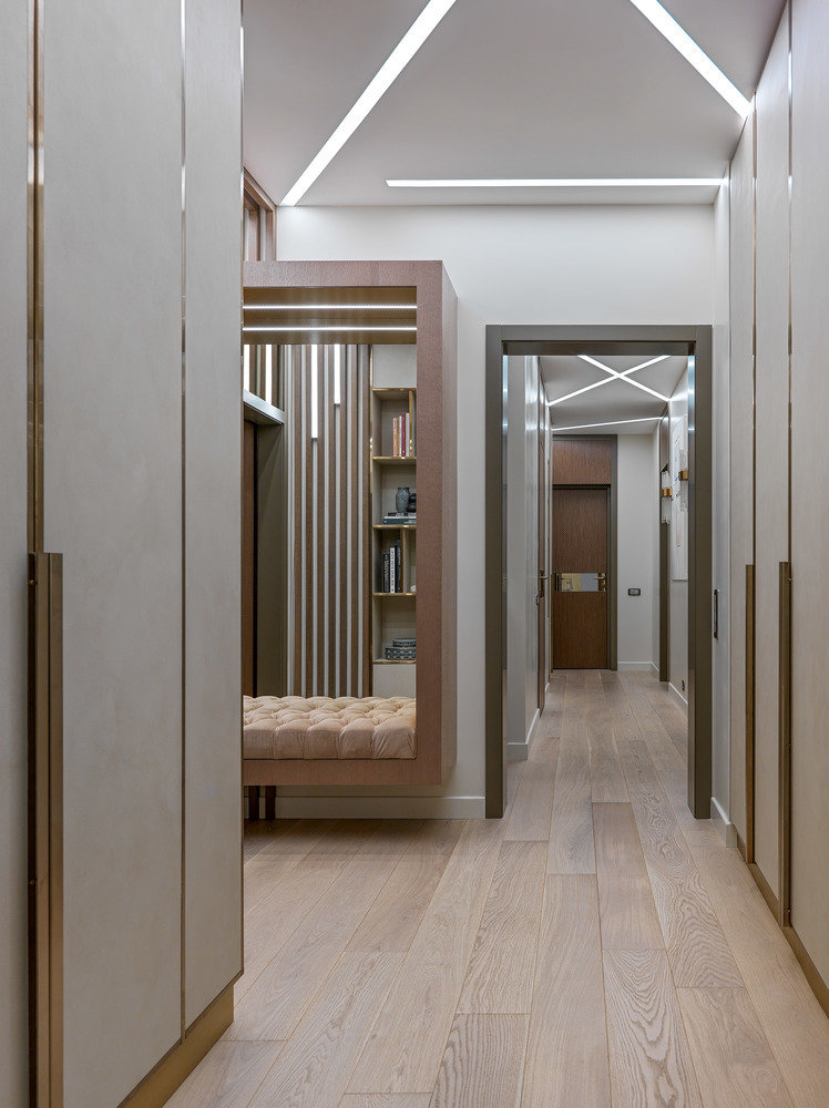 Фотография: Прихожая в стиле Современный, Квартира, Проект недели, Москва, Мария Рублева, 4 и больше, Более 90 метров, #эксклюзивныепроекты – фото на INMYROOM