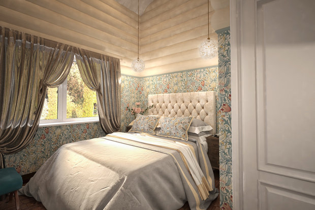 Фотография: Спальня в стиле Прованс и Кантри, Дом, Проект недели, Дача, Дом и дача, Дмитровский район, Татьяна Безверхая – фото на INMYROOM