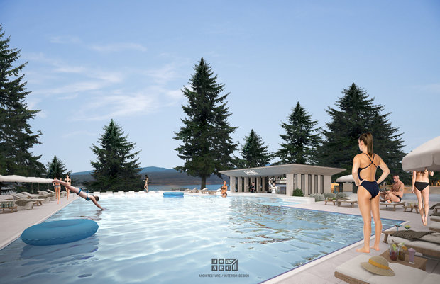 Фото из портфолио Дизайн Бара Бассейна в Аквапарке „Gino Paradise“; Тбилиси (Дизайнер- Ника Банетишвили) – фотографии дизайна интерьеров на INMYROOM