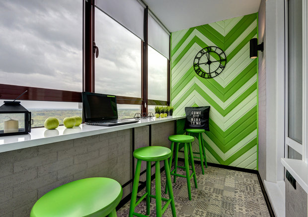 Фото из портфолио Лоджия 5,5кв.м – фотографии дизайна интерьеров на INMYROOM