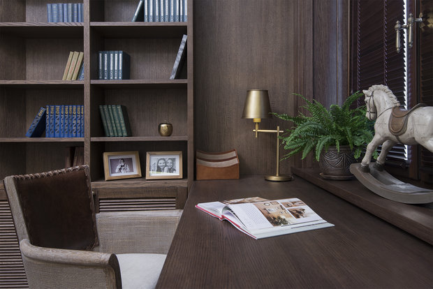 Фотография: Кабинет в стиле Прованс и Кантри, Лофт, Квартира, Проект недели, Москва, Дина Александрова, Сталинка, Анна Тимофеева, 3 комнаты, 60-90 метров – фото на INMYROOM