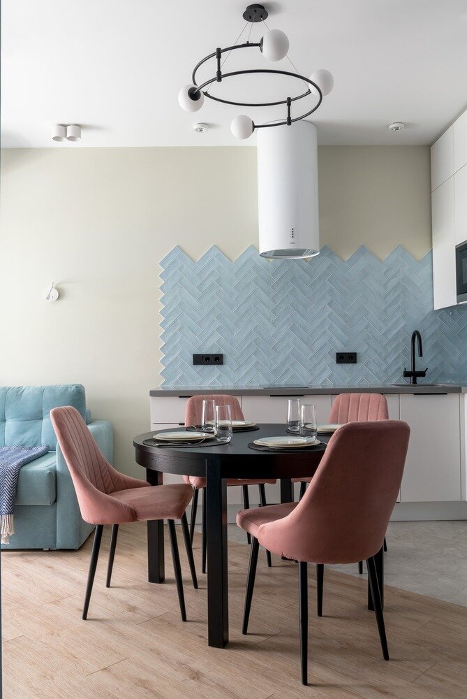 Фотография: Кухня и столовая в стиле Современный, Скандинавский, Квартира, Проект недели, Москва, Монолитный дом, 3 комнаты, 40-60 метров, Алиса Кащеева – фото на INMYROOM Фотография: Кухня и столовая в стиле Современный, Скандинавский, Квартира, Проект недели, Москва, Монолитный дом, 3 комнаты, 40-60 метров, Алиса Кащеева – фото на INMYROOM