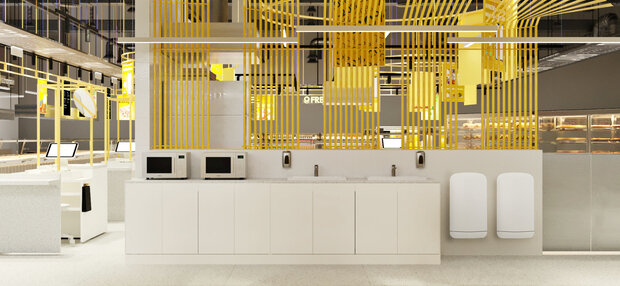 Визуализация интерьера офиса в современном стиле