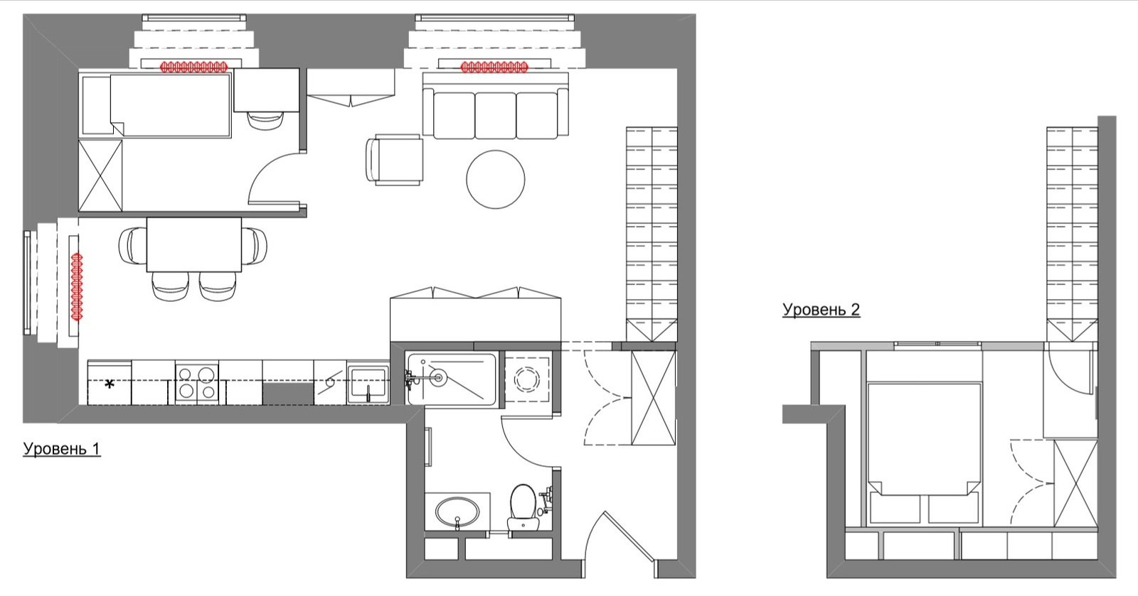 Фотография: Планировки в стиле , Детская, Лофт, Скандинавский, Квартира, Проект недели, Москва – фото на INMYROOM