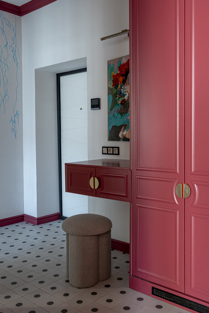 Фотография: Прихожая в стиле Современный, Эклектика, Квартира, Проект дня, Казахстан, 2 комнаты, Более 90 метров, Надира Мустафина – фото на INMYROOM