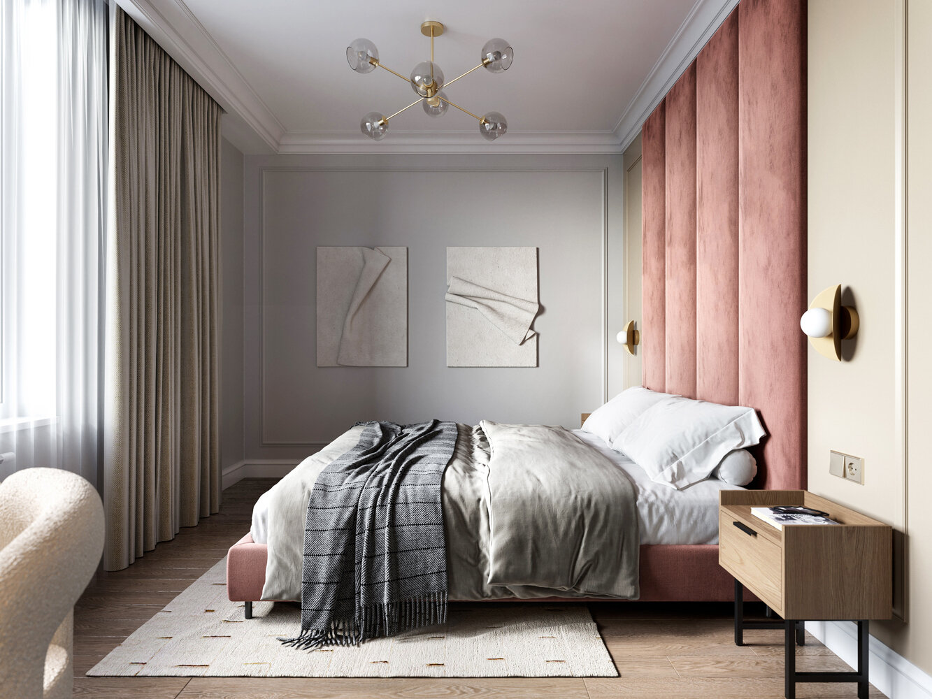 Фотография: Спальня в стиле Современный, Квартира, Проект недели, Санкт-Петербург, 4 и больше, Более 90 метров, Олег Минц, MINTS INTERIORS – фото на INMYROOM Фотография: Спальня в стиле Современный, Квартира, Проект недели, Санкт-Петербург, 4 и больше, Более 90 метров, Олег Минц, MINTS INTERIORS – фото на INMYROOM