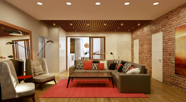 Фото из портфолио Просторная квартира в стиле Loft. Жилой комплекс "Айвазовский" г.Москва. 25 – фотографии дизайна интерьеров на INMYROOM