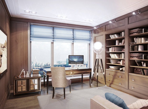 Фотография: Офис в стиле Эклектика, Квартира, Дома и квартиры, Проект недели – фото на INMYROOM
