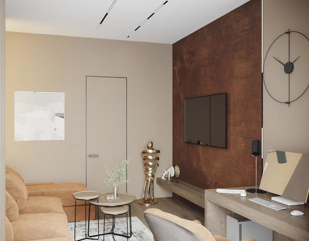 Фото из портфолио Современный стиль с яркими акцентами в ЖК Привилегия - 202 кв. метра – фотографии дизайна интерьеров на INMYROOM