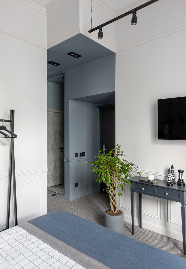 Фотография: Спальня в стиле Классический, Современный, Эклектика, Отель, Проект дня, Казань, Более 90 метров, Аида Прокофьева – фото на INMYROOM