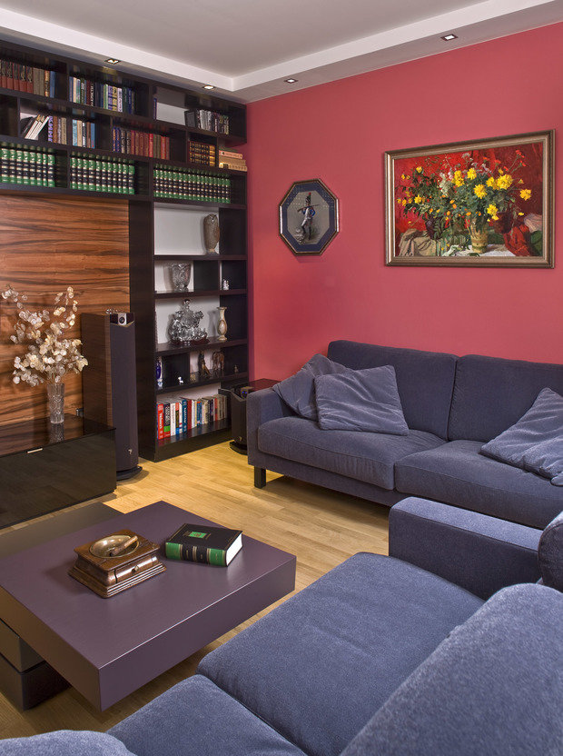 Фотография: Гостиная в стиле Классический, Современный, Квартира, Дома и квартиры, Проект недели – фото на INMYROOM