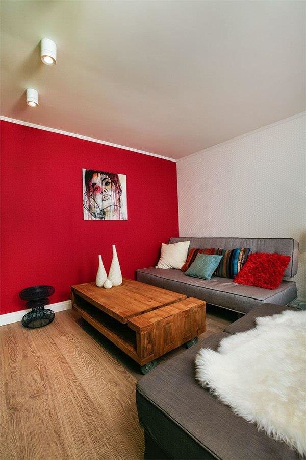 Фото из портфолио Поп-гостиная и арт-кухня (Дачный ответ НТВ) – фотографии дизайна интерьеров на INMYROOM