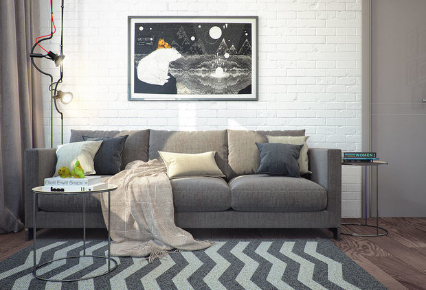 Фото из портфолио Светлый минимализм – фотографии дизайна интерьеров на INMYROOM