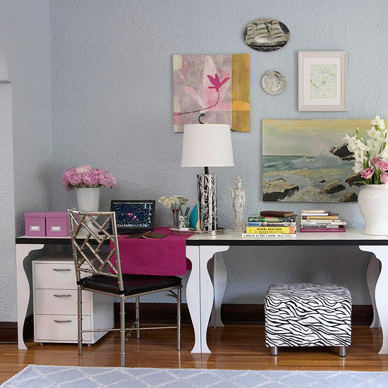 Фотография: Кабинет в стиле Прованс и Кантри, Интерьер комнат – фото на INMYROOM