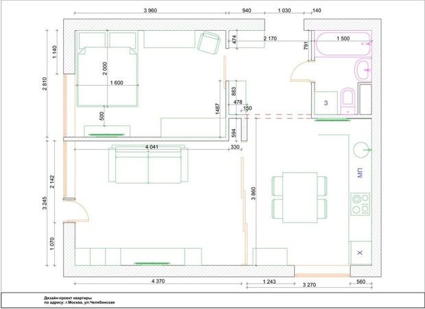 Фото из портфолио Москва Новогиреево – фотографии дизайна интерьеров на INMYROOM