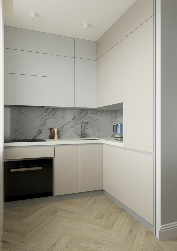 Фото из портфолио Проект квартиры-студии – фотографии дизайна интерьеров на INMYROOM