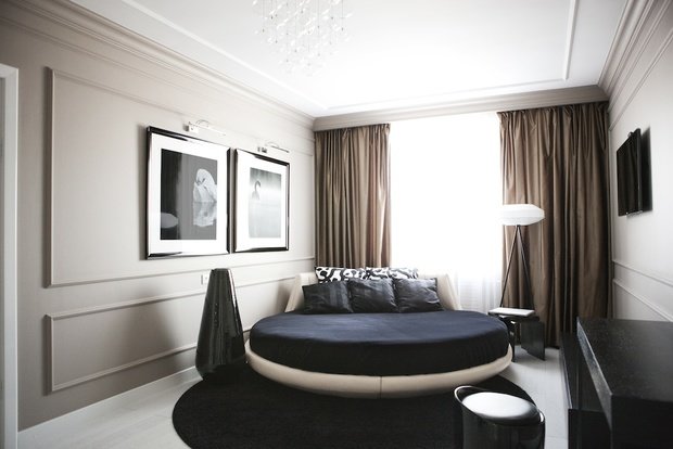 Фотография: Спальня в стиле Современный, Хай-тек, Квартира, BoConcept, Дома и квартиры, Проект недели, Москва, Dulux – фото на INMYROOM