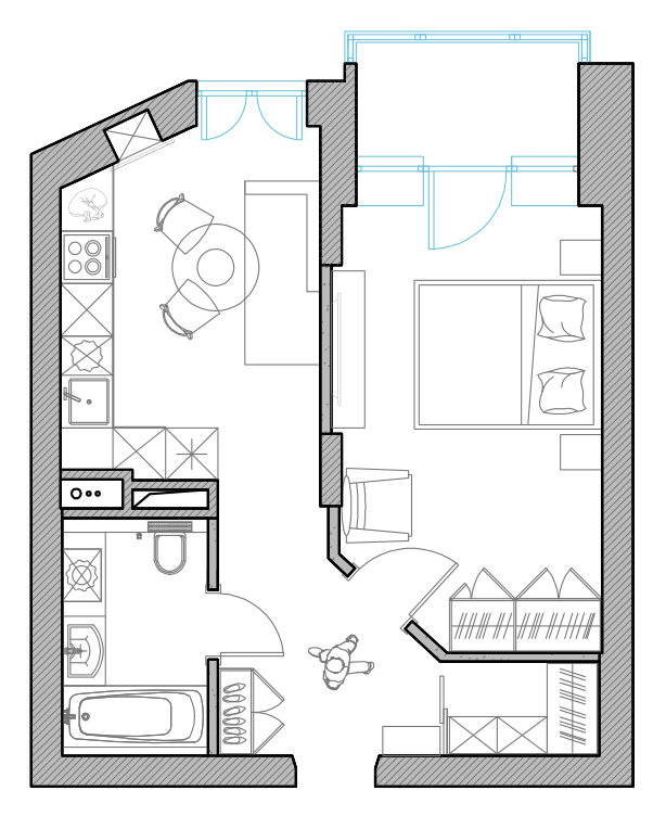 План с расстановкой мебели