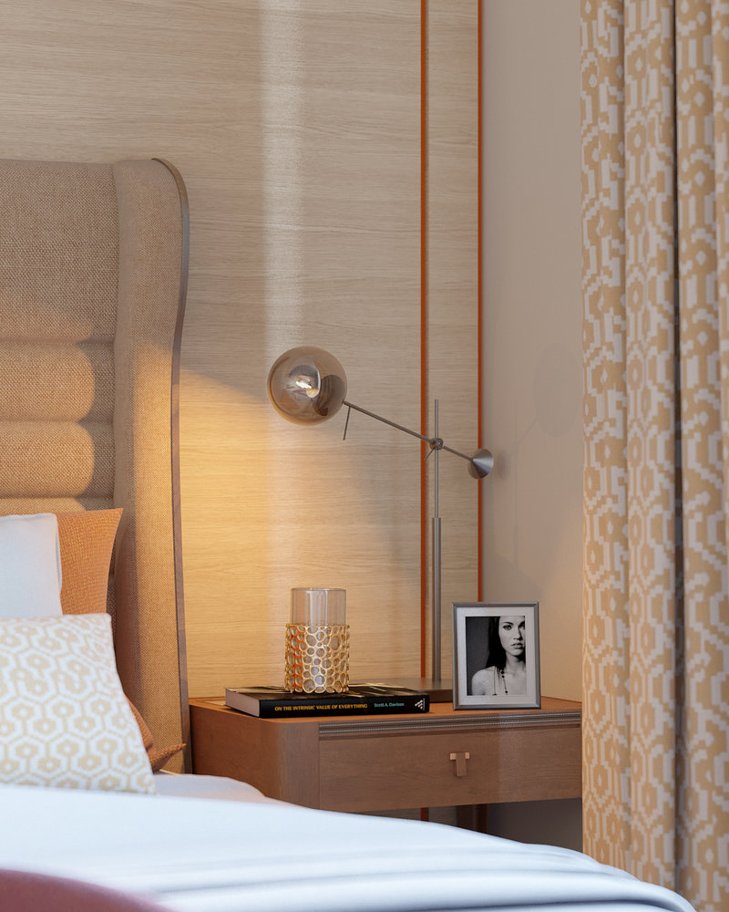 Фотография: Спальня в стиле Современный, Квартира, Проект дня, Москва, Студия 3.14, Сталинка, 3 комнаты, 60-90 метров, Марина Козлякова – фото на INMYROOM