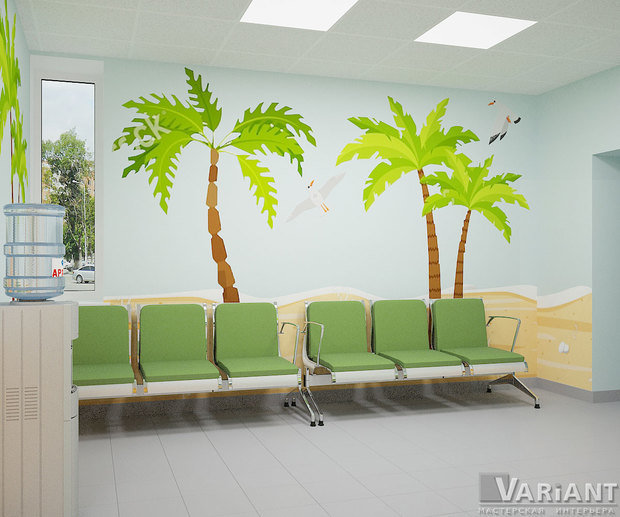Фото из портфолио Дизайн детской поликлиники ул.Проспект Победы – фотографии дизайна интерьеров на INMYROOM