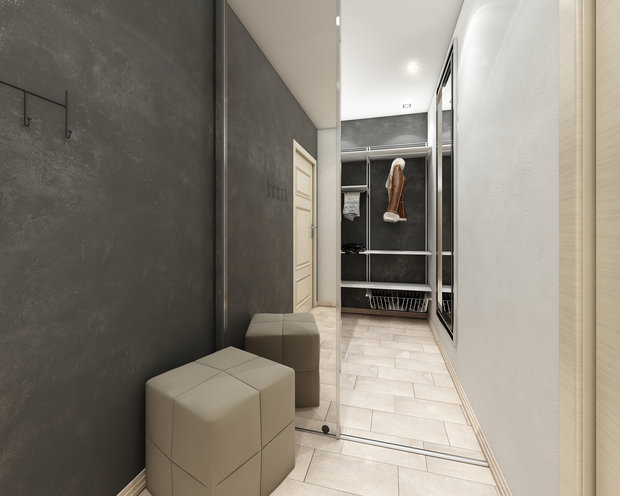 Фото из портфолио Бело-серый минимализм – фотографии дизайна интерьеров на INMYROOM