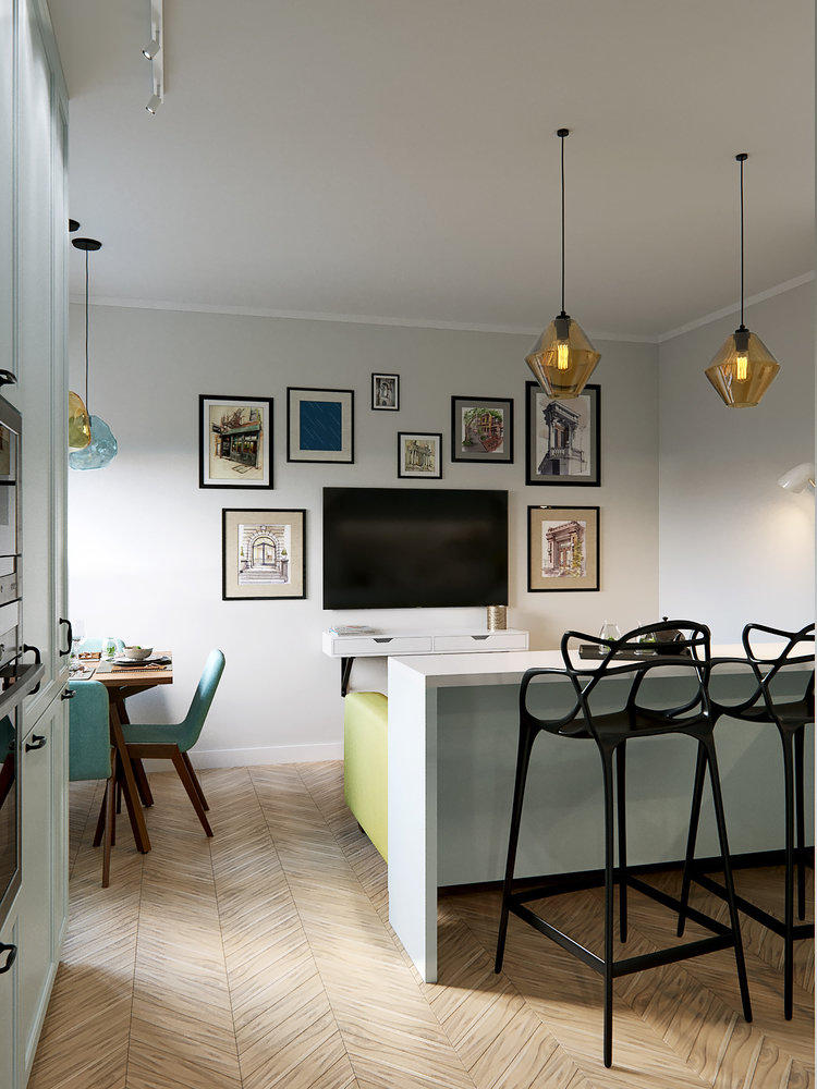 Фотография: Кухня и столовая в стиле Скандинавский, Квартира, Проект недели, Санкт-Петербург, Никита Зуб, Монолитный дом, ЖК «Московские ворота» – фото на INMYROOM Фотография: Кухня и столовая в стиле Скандинавский, Квартира, Проект недели, Санкт-Петербург, Никита Зуб, Монолитный дом, ЖК «Московские ворота» – фото на INMYROOM