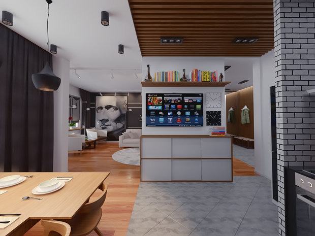 Фото из портфолио Модерн – фотографии дизайна интерьеров на INMYROOM