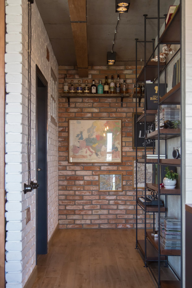 Фотография: Прихожая в стиле Лофт, Квартира, Украина, Проект недели, Монолитный дом, 3 комнаты, 60-90 метров, Роман Луценко, Днепр – фото на INMYROOM