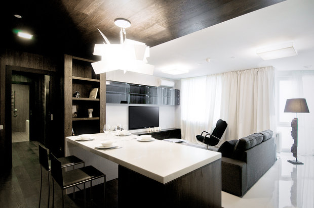 Фотография: Гостиная в стиле Лофт, Современный, Квартира, Дома и квартиры, IKEA, Проект недели – фото на INMYROOM