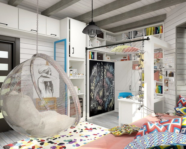 Фото из портфолио Комната девочки, немного аниме – фотографии дизайна интерьеров на INMYROOM