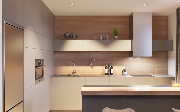 Фотография: Кухня и столовая в стиле Скандинавский, Современный – фото на INMYROOM