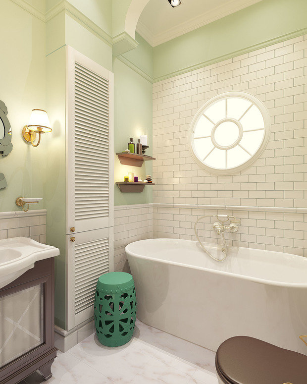 Фото из портфолио "Нескучная классика". Квартира для мамы и дочки. – фотографии дизайна интерьеров на INMYROOM