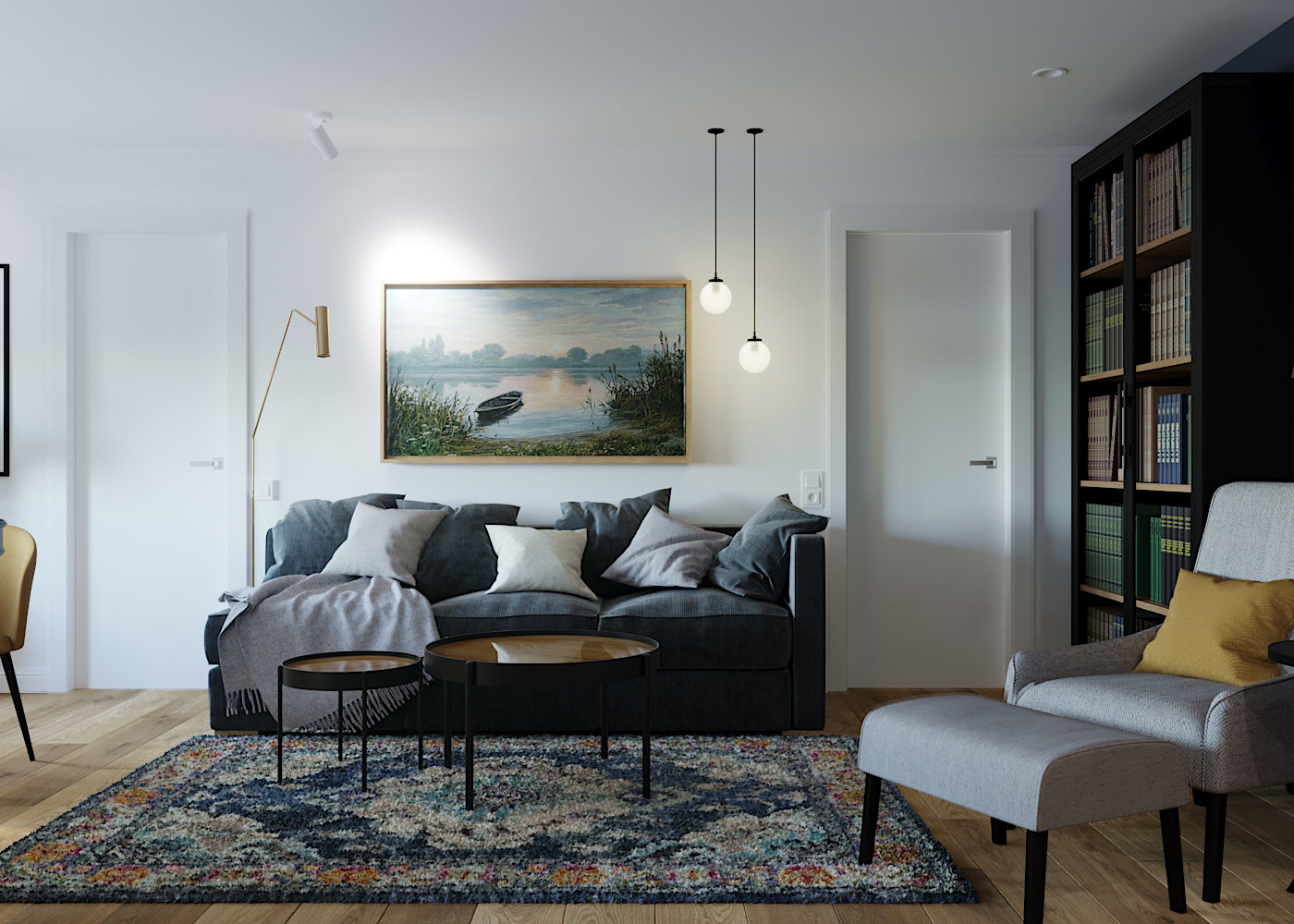 Фото из портфолио Дизайн однокомнатной квартиры – фотографии дизайна интерьеров на INMYROOM Фото из портфолио Дизайн однокомнатной квартиры – фотографии дизайна интерьеров на INMYROOM