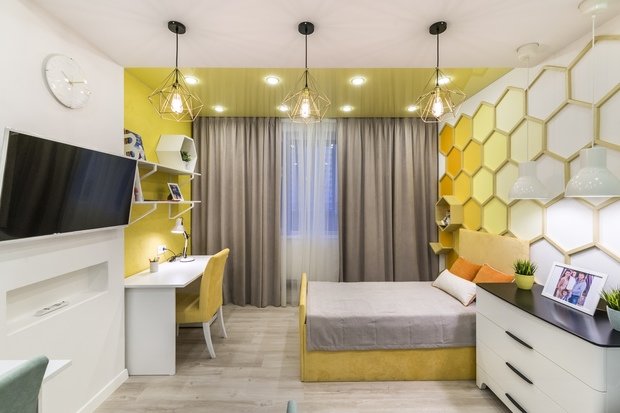 Фото из портфолио Детская с капелькой мёда – фотографии дизайна интерьеров на INMYROOM