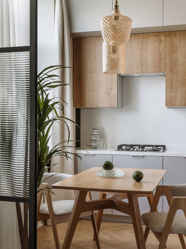 Фотография: Кухня и столовая в стиле Современный, Эклектика, Восточный, Квартира, Проект дня, Москва, 3 комнаты, 60-90 метров, Виолетта Голубева – фото на INMYROOM