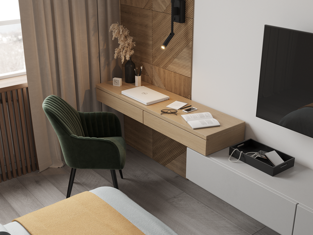 Фотография: Спальня в стиле Современный, Минимализм, Квартира, Проект недели, Москва, Монолитный дом, 3 комнаты, 60-90 метров, Анастасия Григорьева – фото на INMYROOM