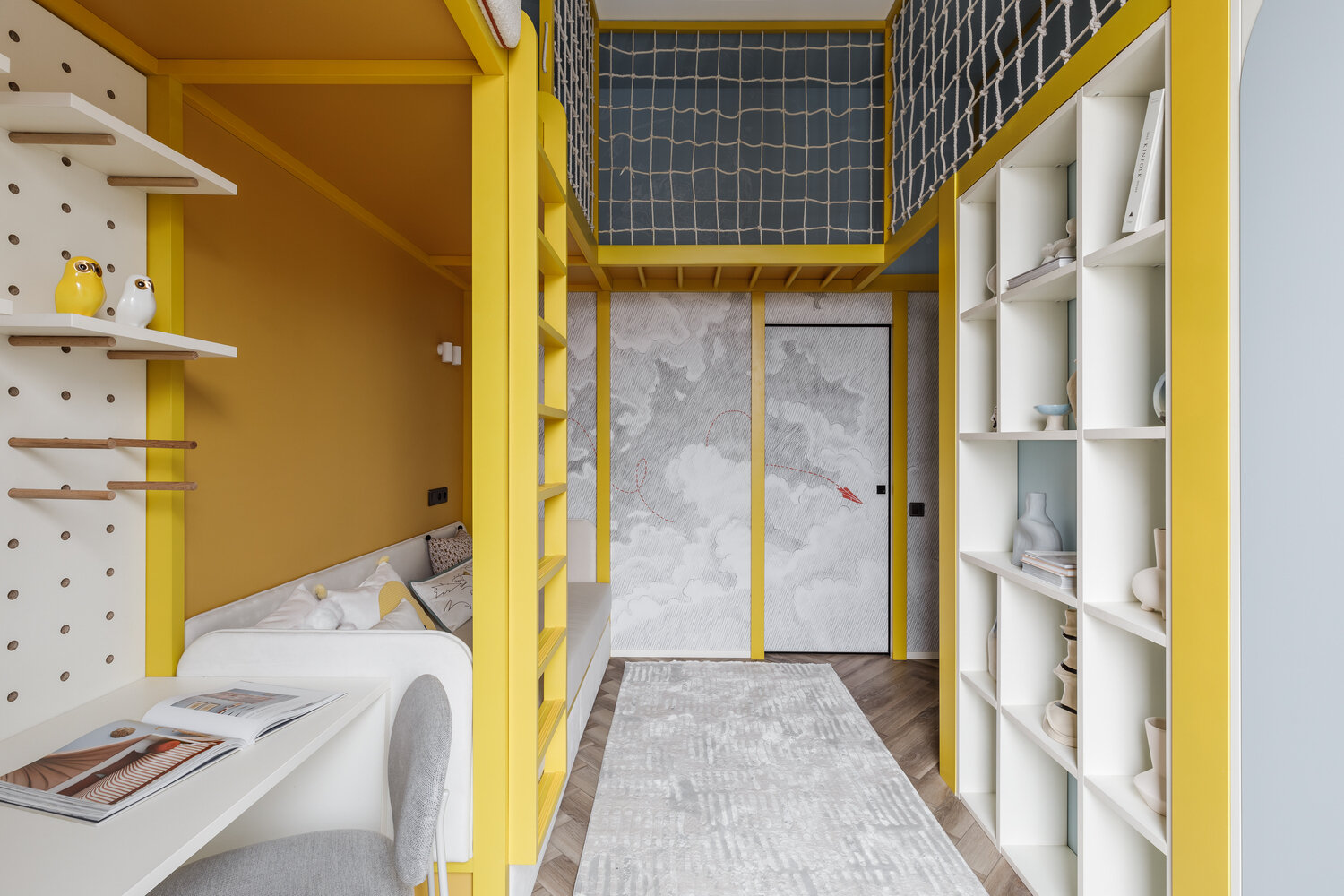 Фотография: Детская в стиле Современный, Квартира, Проект дня, Москва, 3 комнаты, 40-60 метров, современный с элементами поп-арт, Екатерина Мищенко – фото на INMYROOM