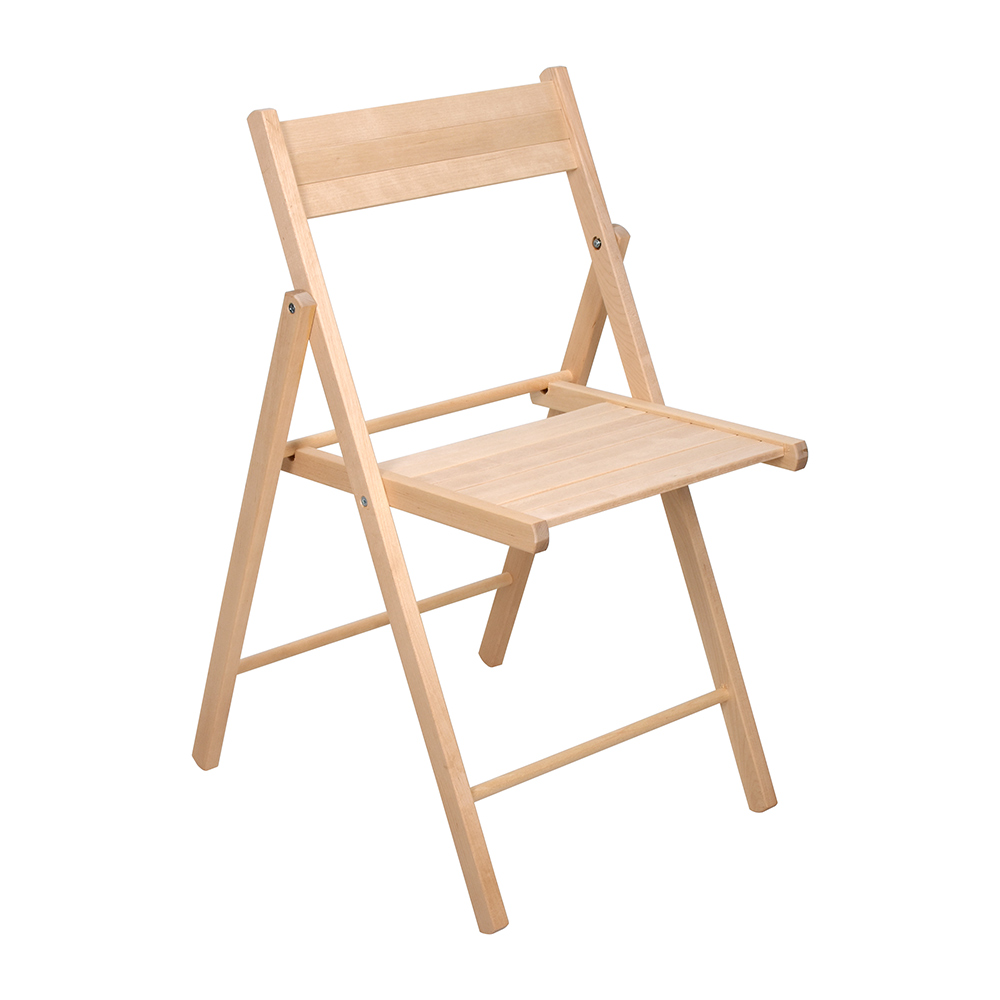 Стул складной для бани бежевого цвета