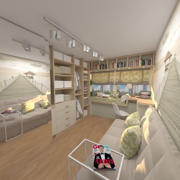 Фото из портфолио Квартира-студия 17м2 – фотографии дизайна интерьеров на INMYROOM