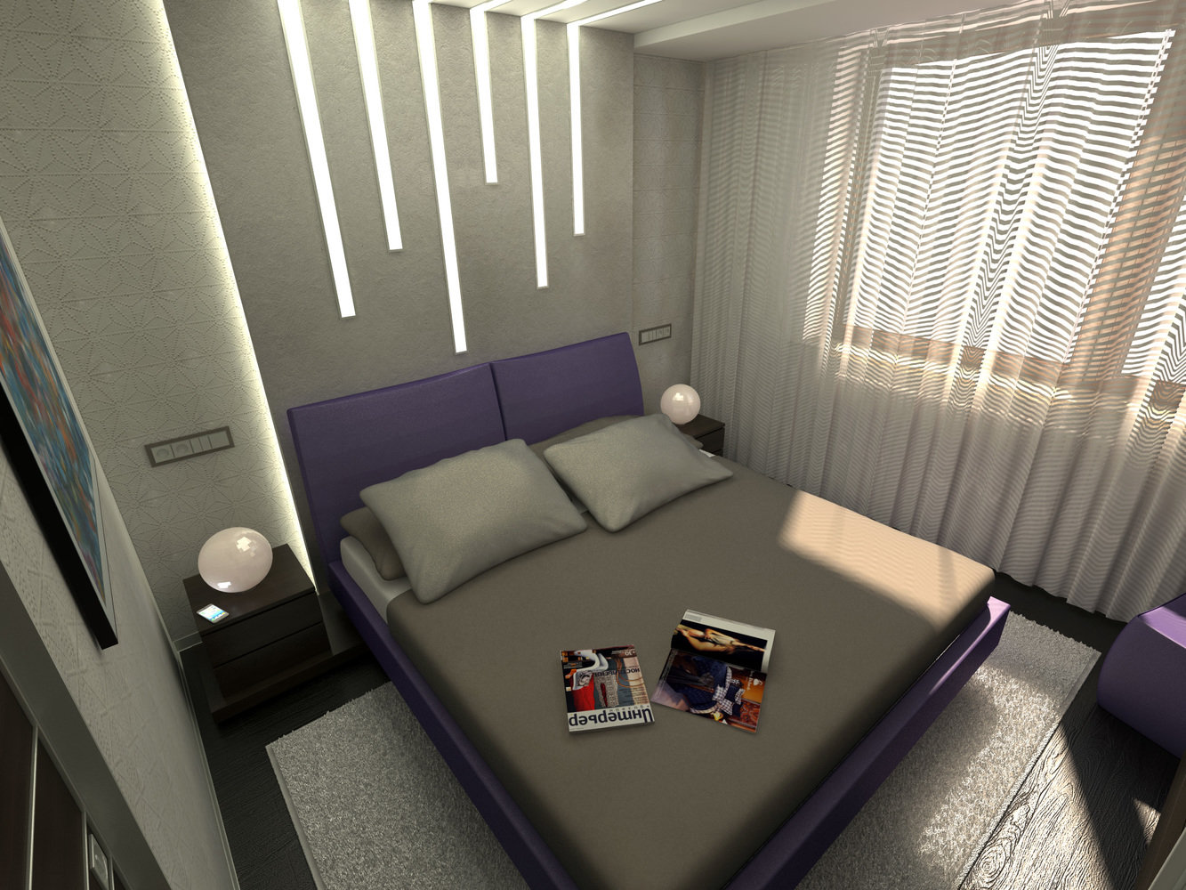 Фотография: Спальня в стиле Современный, Малогабаритная квартира, Квартира, Дома и квартиры – фото на INMYROOM Фотография: Спальня в стиле Современный, Малогабаритная квартира, Квартира, Дома и квартиры – фото на INMYROOM