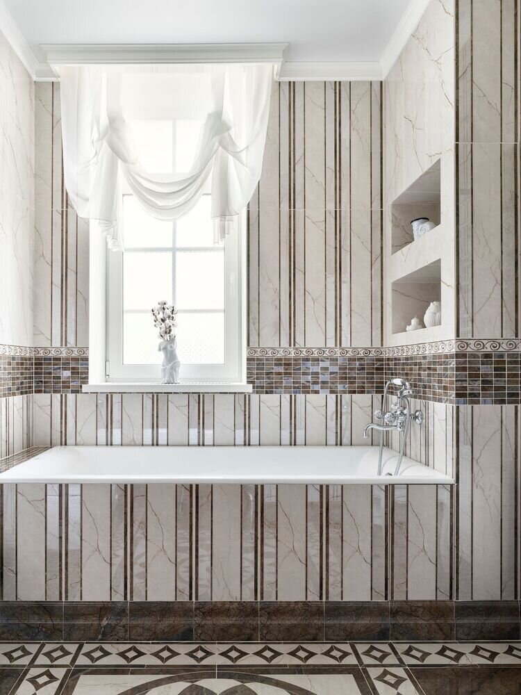 Фотография: Ванная в стиле Прованс и Кантри, Классический, Эклектика, Дом, Проект дня, Москва, Дом и дача, Блочный дом, 4 и больше, Более 90 метров, Анастасия Беляева – фото на INMYROOM