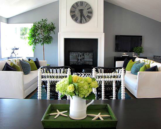 Фотография: Гостиная в стиле Прованс и Кантри, Декор интерьера, Дизайн интерьера, Цвет в интерьере – фото на INMYROOM