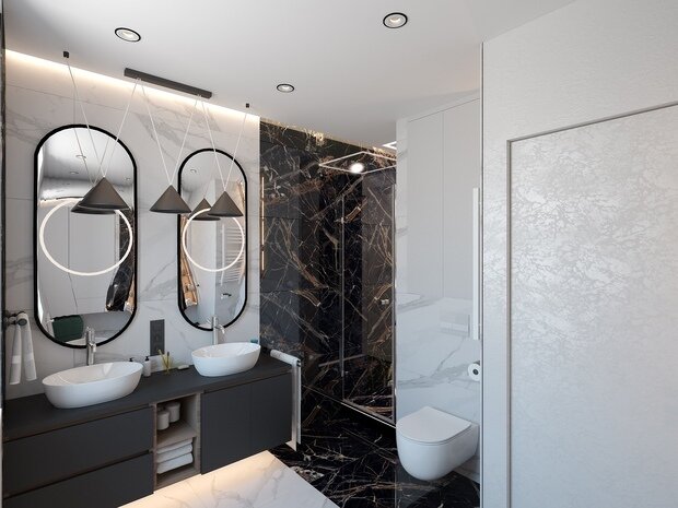 Фото из портфолио Проект ванной комнаты – фотографии дизайна интерьеров на INMYROOM