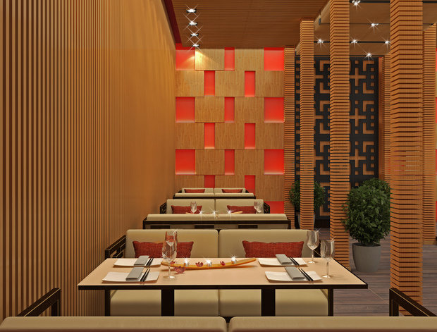 Фото из портфолио Паназиатский ресторан – фотографии дизайна интерьеров на INMYROOM
