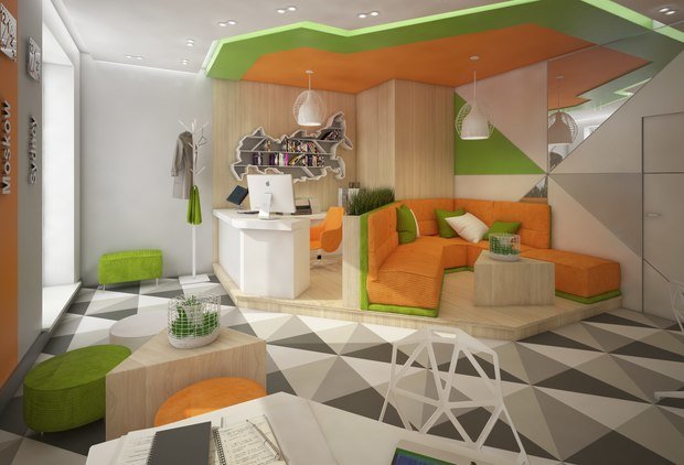 Фото из портфолио Дизайн интерьера офиса турфирмы на Чернышевского – фотографии дизайна интерьеров на INMYROOM