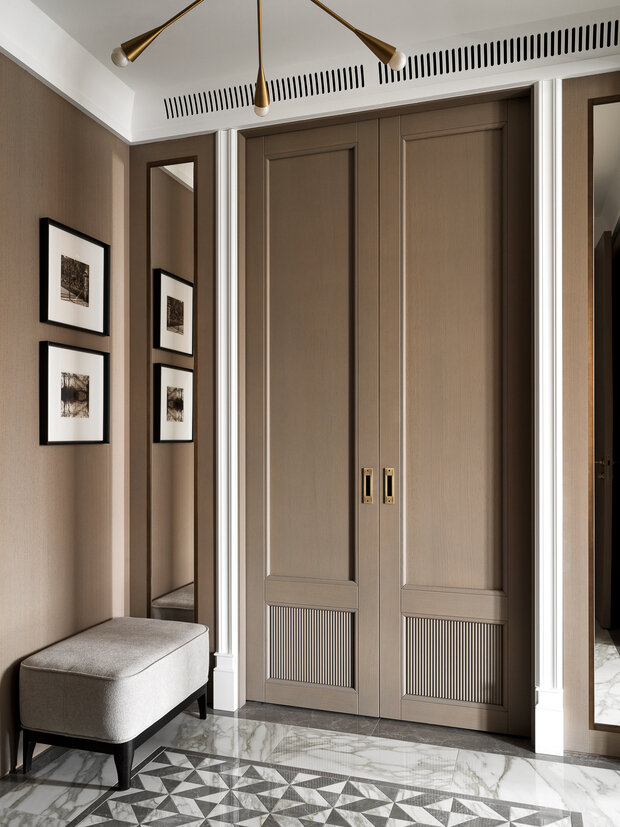 Фотография: Прихожая в стиле Современный, Квартира, Проект дня, Москва, 2 комнаты, 60-90 метров, Эксклюзивные проекты, минимализм с элементами современного дизайна, эклектика: парижский шик, Кирилл Шабанов – фото на INMYROOM